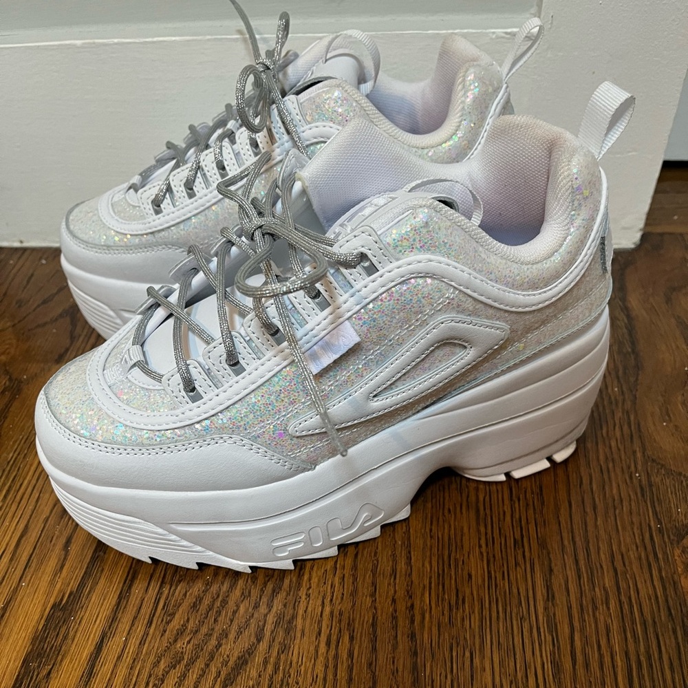 FILA DISRUPTOR 2 WEDGE SPECIAL GLITTER SNEAKER